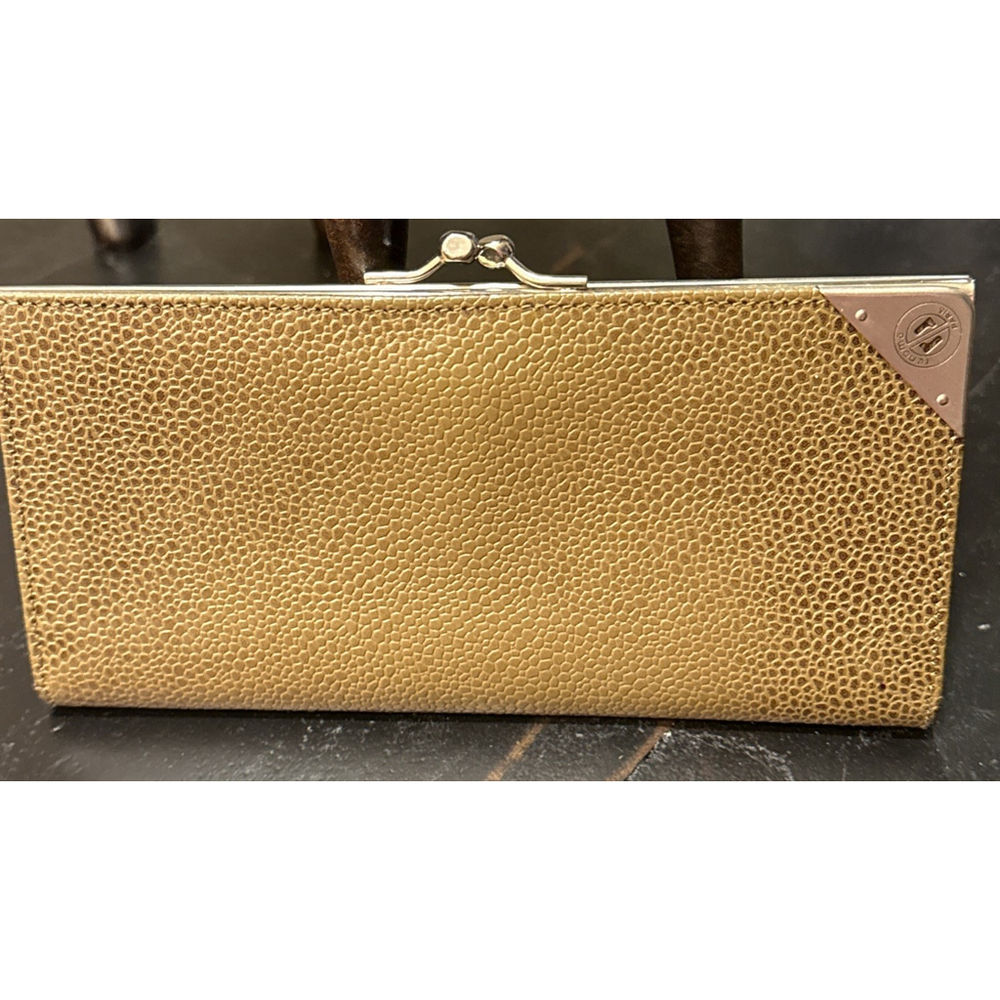 Renoma Paris Leather Bifold Kisslock Long Wallet France